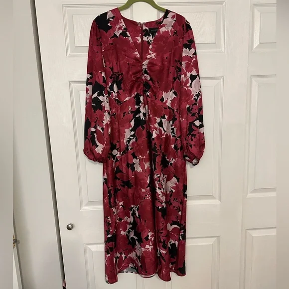 Banana Republic Factory Silky Column Midi Dress - 12 - Picture 4 of 6
